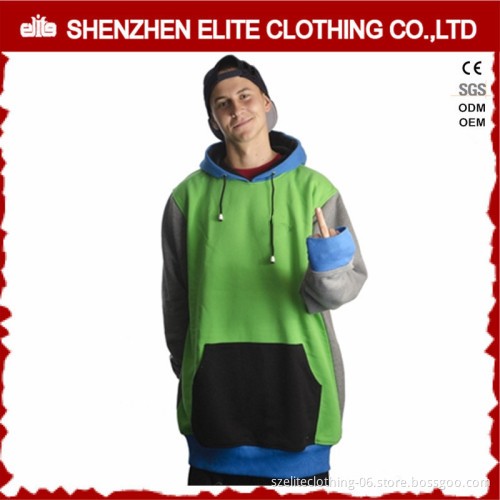 OEM service men long thick fleece mens warm winter hoodie